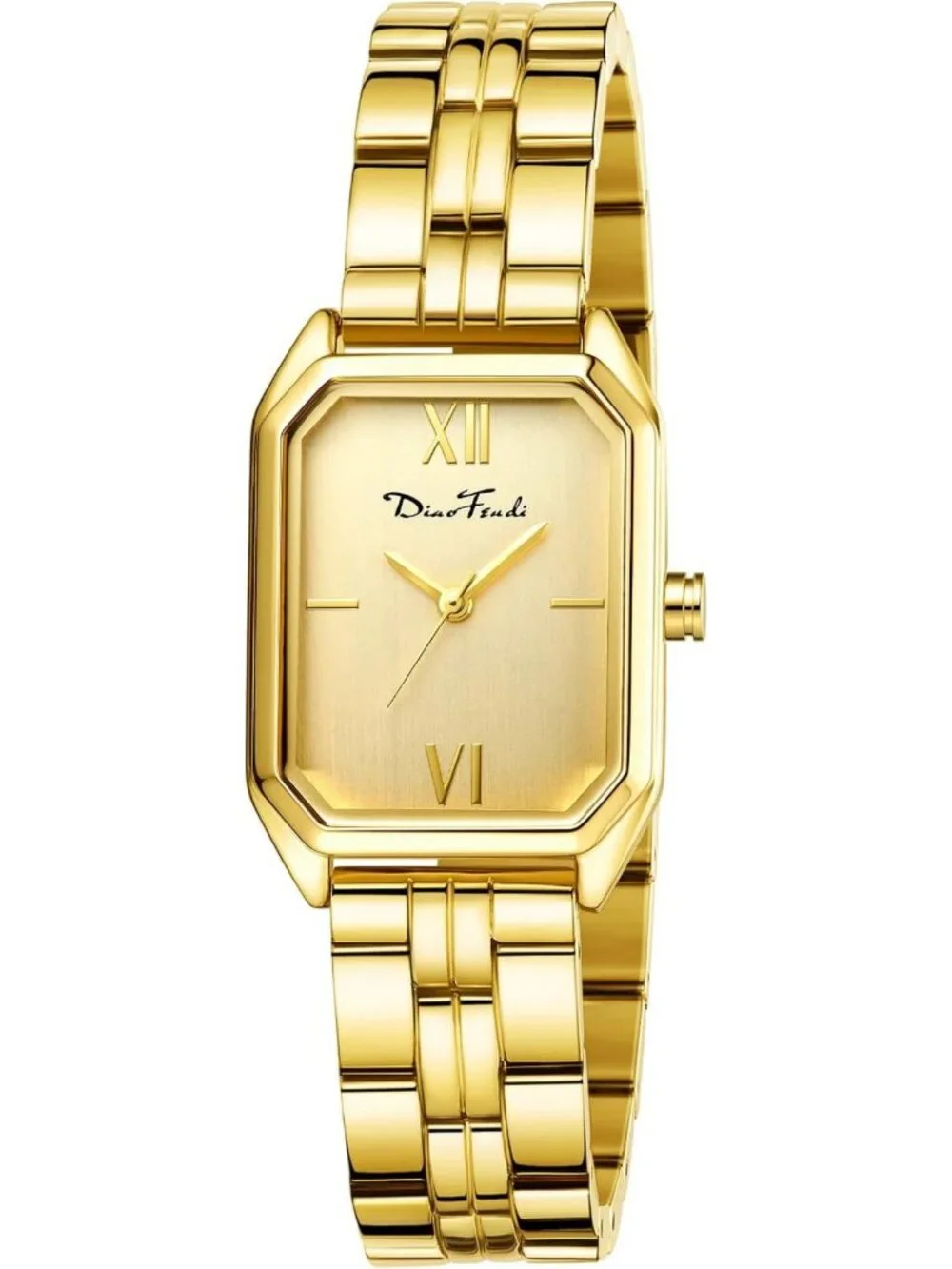 Elegant Petite Gold Dress Watch for Women - Waterproof Stainless Steel Bracelet